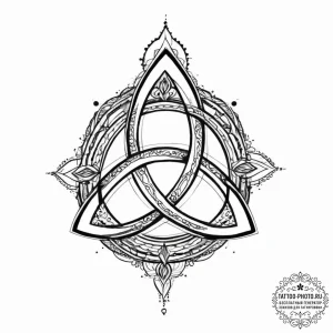 Triquetra, tattoo flash sheet design, fine li... - эскиз тату (№1753957401_0, 31.07.2025 10:23) — tattoo-photo.ru