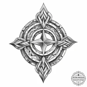 Tattoo design a textured, weathered stone eff... - эскиз тату (№1753974115_0, 31.07.2025 15:01) — tattoo-photo.ru