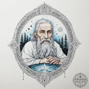 Tattoo design: watercolor style, showing vele... - эскиз тату (№1753974311_0, 31.07.2025 15:05) — tattoo-photo.ru