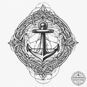 Tattoo design an abstract pattern of intertwi... - эскиз тату (№1753977123_0, 31.07.2025 15:52) — tattoo-photo.ru