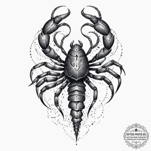 Tattoo design a scorpio scorpion, part blackw... - эскиз тату (№1753978509_0, 31.07.2025 16:15) — tattoo-photo.ru