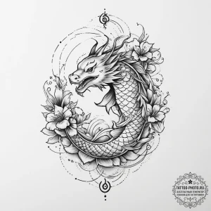 Tattoo sketch a zodiac symbol with a tiny, co... - эскиз тату (№1753980490_0, 31.07.2025 16:48) — tattoo-photo.ru