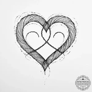 Tattoo design a pair of minimalist fingerprin... - эскиз тату (№1753983492_0, 31.07.2025 17:38) — tattoo-photo.ru