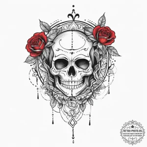 Tattoo design a classic "happy face" doodle.,... - эскиз тату (№1753990140_0, 31.07.2025 19:29) — tattoo-photo.ru