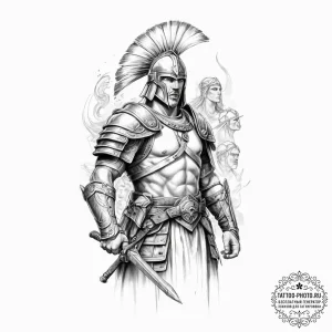 р“сђсѓрїрїр° 12: historical warrior archetype... - эскиз тату (№1753998415_0, 31.07.2025 21:46) — tattoo-photo.ru