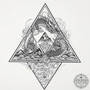 Tattoo sketch a group of abstract figures sup... - эскиз тату (№1754002807_0, 31.07.2025 23:00) — tattoo-photo.ru