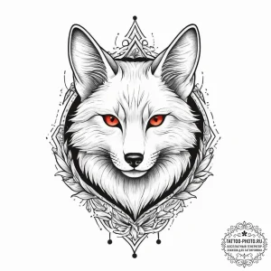 Kitsune, tattoo sketch design, rough sketchy... - эскиз тату (№1754012411_0, 01.08.2025 01:40) — tattoo-photo.ru