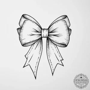 Bow - эскиз тату (№1754013979_0, 01.08.2025 02:06) — tattoo-photo.ru