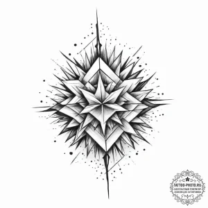 Tattoo design a geometric interpretation of a... - эскиз тату (№1754017337_0, 01.08.2025 03:02) — tattoo-photo.ru