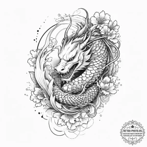 Tattoo design a subtle 'glitch' effect on a b... - эскиз тату (№1754022836_0, 01.08.2025 04:33) — tattoo-photo.ru