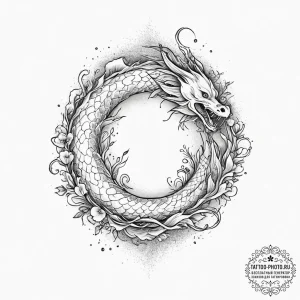 The biohazard symbol, ink illustration for ta... - эскиз тату (№1754030762_0, 01.08.2025 06:46) — tattoo-photo.ru