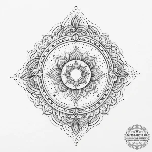 Tattoo design a delicate blend of colors that... - эскиз тату (№1754033343_0, 01.08.2025 07:29) — tattoo-photo.ru