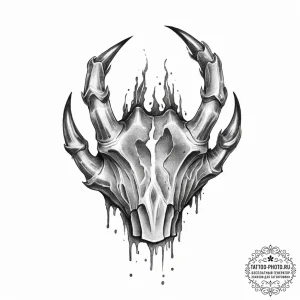 Tattoo sketch a mythological creature's power... - эскиз тату (№1754034928_0, 01.08.2025 07:55) — tattoo-photo.ru