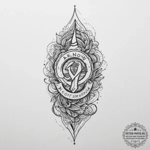 Tattoo sketch "i know" text for aquarius, wit... - эскиз тату (№1754036119_0, 01.08.2025 08:15) — tattoo-photo.ru