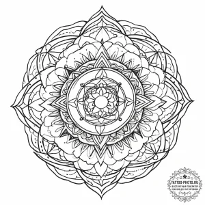 Nebula, tattoo line art, geometric tattoo sty... - эскиз тату (№1754039099_0, 01.08.2025 09:04) — tattoo-photo.ru