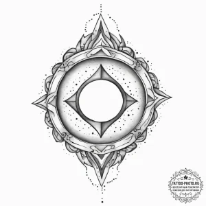Tattoo design a stylized portal to another di... - эскиз тату (№1754039294_0, 01.08.2025 09:08) — tattoo-photo.ru