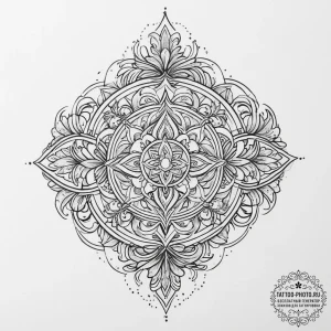 Tattoo sketch a soft focus effect on an abstr... - эскиз тату (№1754039692_0, 01.08.2025 09:14) — tattoo-photo.ru