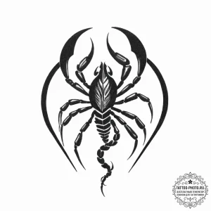 Tattoo design a scorpio scorpion, with pluto'... - эскиз тату (№1754041329_0, 01.08.2025 09:42) — tattoo-photo.ru