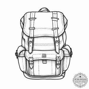 Tattoo sketch a detailed, generic military ru... - эскиз тату (№1754048661_0, 01.08.2025 11:44) — tattoo-photo.ru