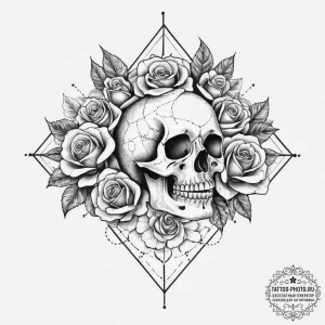 Tattoo sketch a subtle symbol of logic and re... - эскиз тату (№1754051670_0, 01.08.2025 12:34) — tattoo-photo.ru