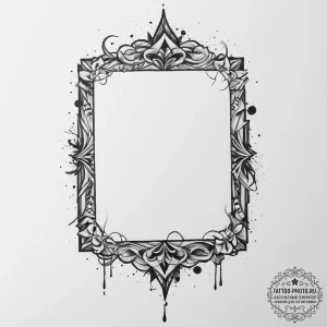 Reflections in a broken mirror, showing a fra... - эскиз тату (№1754052677_0, 01.08.2025 12:51) — tattoo-photo.ru