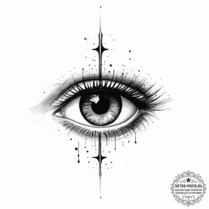 Eye, tattoo drawing outline, sketch tattoo st... - эскиз тату (№1754056946_0, 01.08.2025 14:02) — tattoo-photo.ru