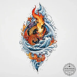 Tattoo design: abstract watercolor depiction... - эскиз тату (№1754057347_0, 01.08.2025 14:09) — tattoo-photo.ru
