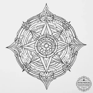 Morgan le fay, tattoo line art, black outline... - эскиз тату (№1754058560_0, 01.08.2025 14:29) — tattoo-photo.ru