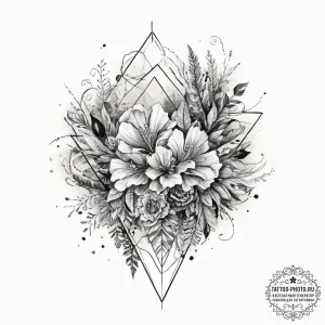 Tattoo design an abstract representation of c... - эскиз тату (№1754061785_0, 01.08.2025 15:23) — tattoo-photo.ru