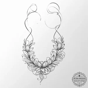Tattoo design a waistline emphasized by delic... - эскиз тату (№1754072141_0, 01.08.2025 18:15) — tattoo-photo.ru