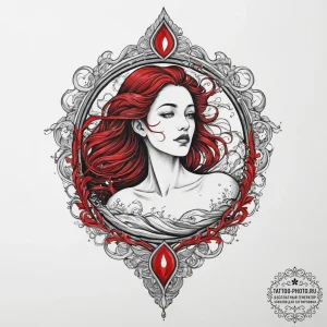 Tattoo sketch aquarius's water-bearer, drawn... - эскиз тату (№1754073345_0, 01.08.2025 18:35) — tattoo-photo.ru