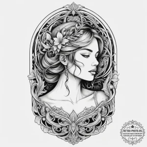 A person carving a wooden sculpture., artisti... - эскиз тату (№1754080219_0, 01.08.2025 20:30) — tattoo-photo.ru