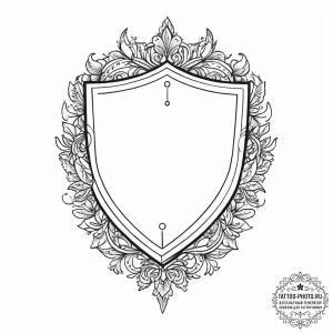 Tattoo design a personalized "shield" with sy... - эскиз тату (№1754080614_0, 01.08.2025 20:36) — tattoo-photo.ru