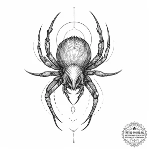 Peacock spider, tattoo sketch design, on a cl... - эскиз тату (№1754081414_0, 01.08.2025 20:50) — tattoo-photo.ru