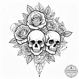 Tattoo design a delicate, intricate embroider... - эскиз тату (№1754083006_0, 01.08.2025 21:16) — tattoo-photo.ru
