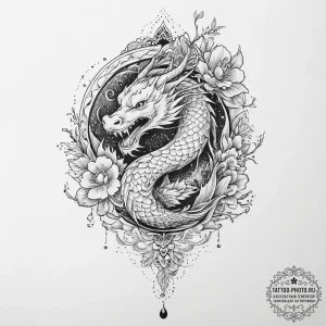 Tattoo sketch a delicate lace pattern wrappin... - эскиз тату (№1754090896_0, 01.08.2025 23:28) — tattoo-photo.ru