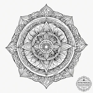 An ornate, empty picture frame, tattoo flash... - эскиз тату (№1754092509_0, 01.08.2025 23:55) — tattoo-photo.ru