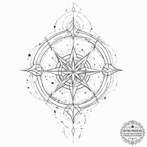Tattoo design: a svarozhich integrated into a... - эскиз тату (№1754094536_0, 02.08.2025 00:28) — tattoo-photo.ru