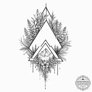137. tattoo design: an "ud" rune integrated w... - эскиз тату (№1754097955_0, 02.08.2025 01:25) — tattoo-photo.ru