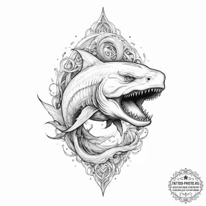 Leviathan - эскиз тату (№1754104356_0, 02.08.2025 03:12) — tattoo-photo.ru