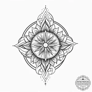 Tattoo sketch a symbol representing a core pe... - эскиз тату (№1754105541_0, 02.08.2025 03:32) — tattoo-photo.ru