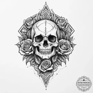 Tattoo design: a depiction of the creation of... - эскиз тату (№1754105738_0, 02.08.2025 03:35) — tattoo-photo.ru