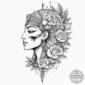 Tattoo design an ancient egyptian warrior's p... - эскиз тату (№1754105934_0, 02.08.2025 03:38) — tattoo-photo.ru