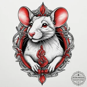 Rat, tattoo flash sheet design, neo tradition... - эскиз тату (№1754109084_0, 02.08.2025 04:31) — tattoo-photo.ru