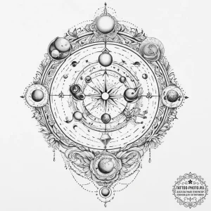 Tattoo sketch a full blackwork sleeve concept... - эскиз тату (№1754112844_0, 02.08.2025 05:34) — tattoo-photo.ru