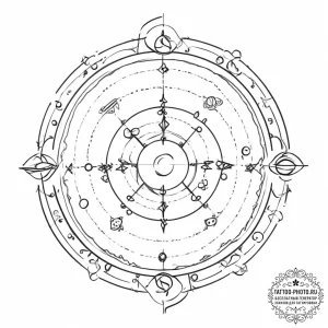 Tattoo design an abstract representation of t... - эскиз тату (№1754113042_0, 02.08.2025 05:37) — tattoo-photo.ru