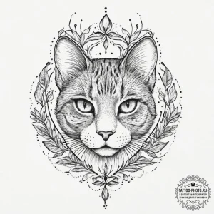 Cat's paws, concept art for tattoo, on a clea... - эскиз тату (№1754234741_0, 03.08.2025 15:25) — tattoo-photo.ru