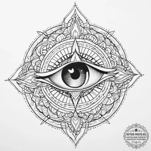 The eye of sauron, tattoo flash sheet design,... - эскиз тату (№1754235566_0, 03.08.2025 15:39) — tattoo-photo.ru