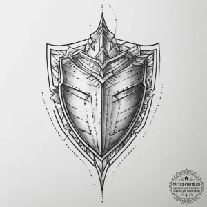 Tattoo sketch a powerful geometric pattern th... - эскиз тату (№1754254161_0, 03.08.2025 20:49) — tattoo-photo.ru