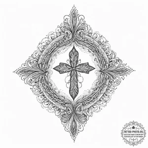 Tattoo design a water droplet creating a perf... - эскиз тату (№1754262805_0, 03.08.2025 23:13) — tattoo-photo.ru